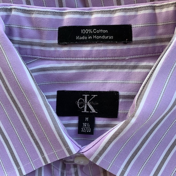Calvin Klein striped button down shirt - Picture 7 of 8
